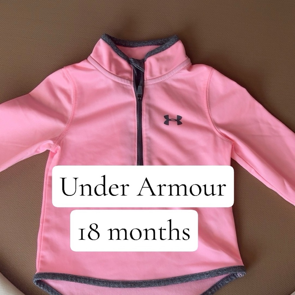 Under Armour Light Pink Girls' Quarter-Zip Pullover